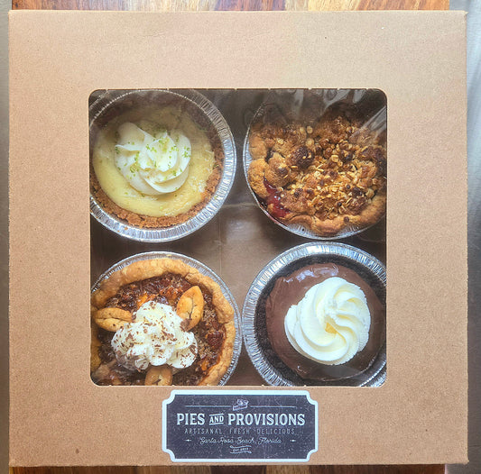 May Flavor Combo B: 4 Pack Mini Pies - 4"